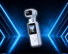 Een conceptafbeelding van een draagbare gimbalcamera.