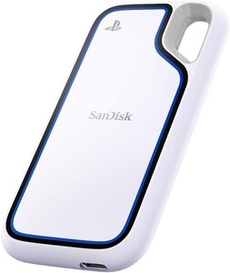 De externe SSD is voorzien van het officiële PlayStation-logo (Afbeelding bron: SanDisk)