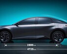 De bZ3 elektrische sedan is iets langer dan de Model 3 (afbeelding: Toyota)