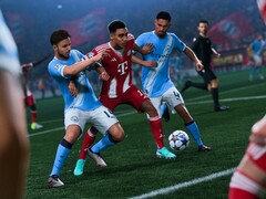Afbeelding van spelers die de bal proberen te veroveren (Afbeelding Bron: EA) 
