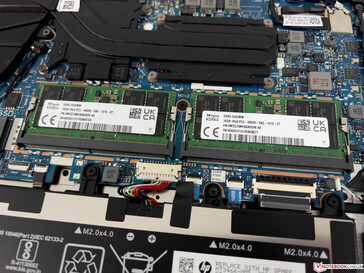 2x SO-DIMM slots onder een deksel