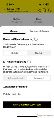 Maaierinstellingen (3)