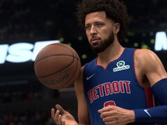 DLSS 5 met neurale weergave ingeschakeld in NBA 2K27.