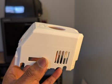 Vervorming aan de linker bovenrand, de kant op de bouwplaat.