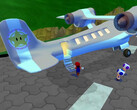In Super Mario Eclipse stapt Mario aan boord van het vakantievliegtuig van prinses Peach.