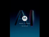 De lancering van de Motorola Razr 2025/ Razr 60-serie op 24 april is bevestigd. (Afbeeldingsbron: MotorolaUS op X)