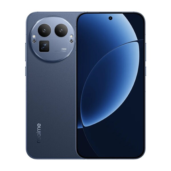 De Urban Blue kleurstelling van de Realme GT 8 Pro heeft een leerachtig uiterlijk. (Afbeeldingsbron: Realme)