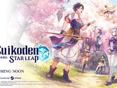 Belangrijkste illustratie voor „Suikoden Star Leap“ van Konami.