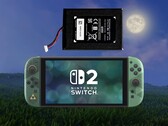 Hierboven wordt de batterijvervanging getoond voor de Zelda 40th Anniversary Switch 2-console