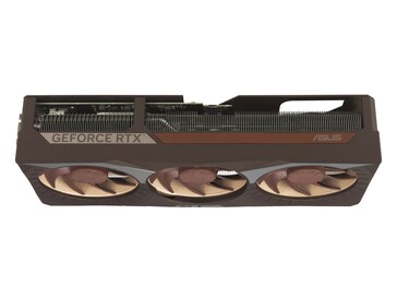 Asus GeForce RTX 5080 16GB GDDR7 Noctua OC Edition bovenaanzicht. (Afbeeldingsbron: Asus)