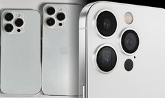 Niet al te veel verschillen tussen de iPhone 14 Pro replica&#039;s (L) en het iPhone 15 Pro concept (R). (Afbeelding bron: SonnyDickson &amp;amp; TechnizoConcept - bewerkt)