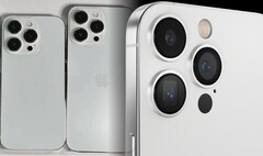 Niet al te veel verschillen tussen de iPhone 14 Pro replica's (L) en het iPhone 15 Pro concept (R). (Afbeelding bron: SonnyDickson & TechnizoConcept - bewerkt)