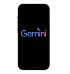 Google Gemini verschijnt mogelijk binnenkort op iOS. (Afbeeldingsbron: Apple en Google, w/bewerkingen)