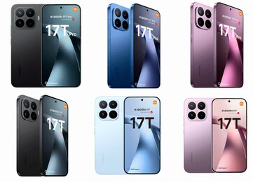 Xiaomi 17T serie renders uitgelekt.