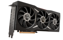 De AMD Radeon RX 6950 XT biedt een hogere Game Clock en sneller geheugen voor US$1,099. (Beeldbron: AMD)