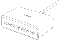 De Anker Prime Charger (200W, 6 poorten, GaN) is een nieuw desktopaccessoire. (Afbeeldingsbron: u/joshuadwx via Reddit)