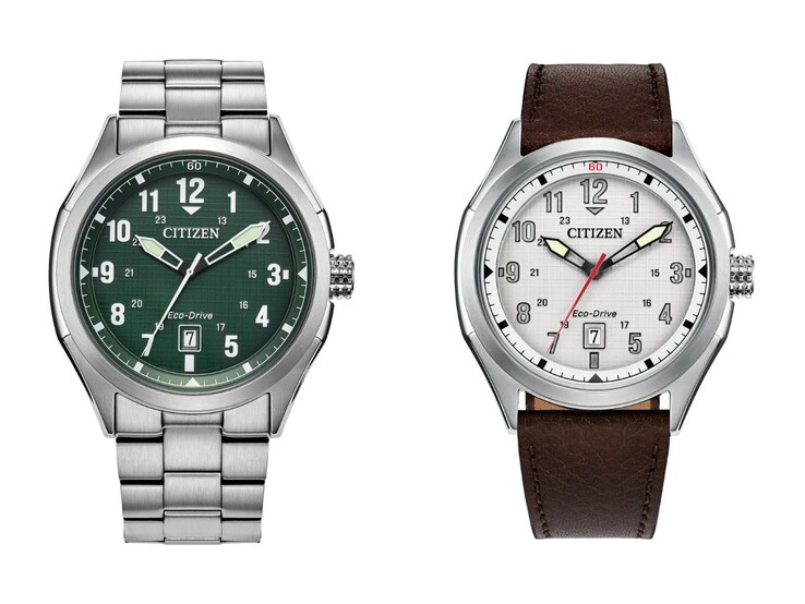 De Citizen Terra Force AW1890-51X (links) en AW1890-19B (rechts) horloges. (Afbeelding bron: Citizen, bewerkt)