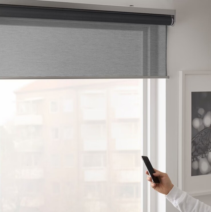 Een nieuwe versie van de IKEA KADRILJ smart blind. (Beeldbron: IKEA)