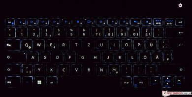 Verlicht toetsenbord van de PrimeBook Circular