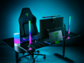De Aether staande lichtbalken van Razer werken via een enkele USB-C voedingskabel. (Afbeeldingsbron: Razer)