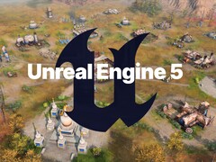 Unreal Engine 5 logo gezien op Age of Empires 4 kaart (bron: Xbox Gaming, Epic Games met bewerkingen)