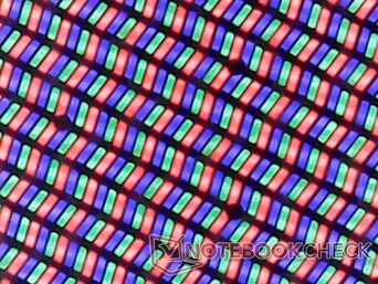 Scherpe RGB-subpixels dankzij de glanzende overlay met bijna geen korreligheidsproblemen