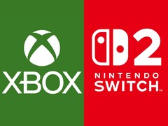 Xbox en Switch 2-logo&#039;s naast elkaar (bron: Microsoft Xbox Gaming, Nintendo of America met bewerkingen)