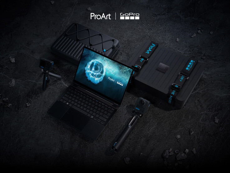 De ProArt PX13 zal dit jaar ook verkrijgbaar zijn in een speciale GoPro-uitvoering. (Afbeelding bron: Asus)