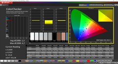 CalMAN Colorchecker gekalibreerd (doelkleurruimte AdobeRGB)