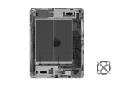 Een röntgenfoto van een iPad Air. (Bron: Creative Electron via iFixit)