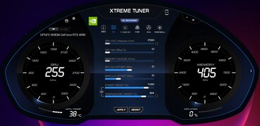 Xtreme Tuner (hoofdmenu)