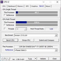 CPU-Z: Benchmarks