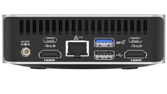 Aansluitingspoorten op de achterkant met de USB 4-poort (Afbeeldingsbron: IT Home)