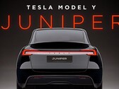 Render van de Model Y Juniper met achterlichtbalk (Afbeelding bron: DominicBRNKMN/X)