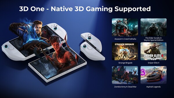 Enkele van de spellen die in 3D speelbaar zullen zijn wanneer de Abxylute 3D One wordt gelanceerd. (Afbeeldingsbron: Abxylute)