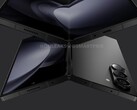 Een "Galaxy Z Fold6" render. (Bron: OnLeaks x SmartPrix)