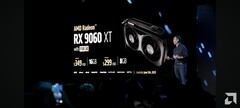 12 GB moet de nieuwe norm worden voor 1080p videokaarten. Afgebeeld - RX 9060 XT presentatiedia (bron: AMD)