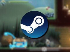 Afbeelding met het Steam-logo en het spel Monstro Maestro. (Afbeeldingsbron: Steam)