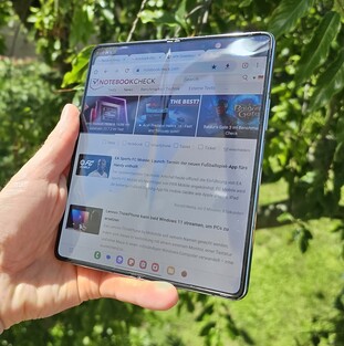 Het interne scherm van de Galaxy Z Fold5