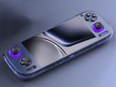 Het lijkt erop dat de Odin 3 geen Micro HDMI-poort zal hebben. Afgebeeld: de gaming handheld in transparant blauw (bron: AYN - bewerkt)