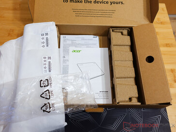 Het verpakkingsmateriaal van de Acer Chromebook 514