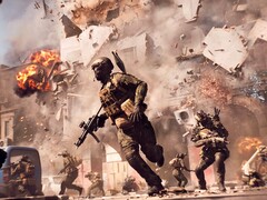 Beeld van een team dat ontsnapt aan een explosie in Battlefield 6. (Afbeelding Bron: DICE)