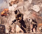 Beeld van een team dat ontsnapt aan een explosie in Battlefield 6. (Afbeelding Bron: DICE)