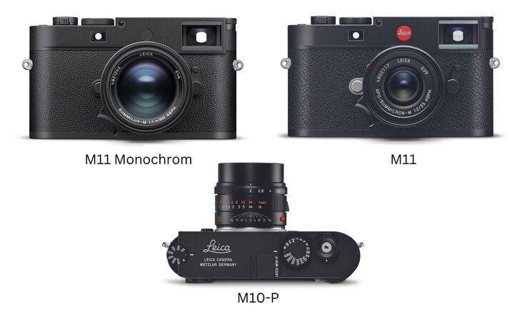 De 'P'- en Monochrom-versies laten het rode puntlogo van Leica weg voor een discrete look (Afbeelding Bron: Leica - bewerkt)