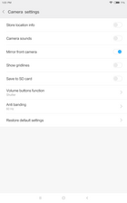 Xiaomi Mi Pad 4 – Camera-installingen
