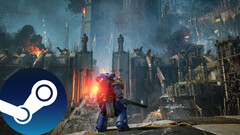 Een screenshot van het spel Warhammer 40,000: Space Marine 2 dat de omgevingskunst in het spel laat zien. (Bron: Steam - Bewerkt)