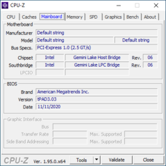 CPU-Z: Moederbord