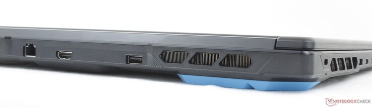 Achterzijde: RJ-45 (1 Gbps), HDMI 2.1, USB-A 3.2 Gen. 1