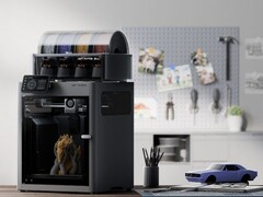 Een promotiefoto van de Bambu Lab X2D 3D printer 