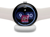 De "Pixel Watch 4" op een oplader. (Afbeeldingsbron: Android Headlines)